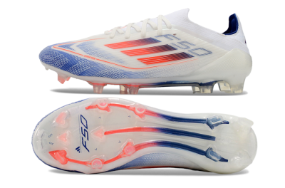 Adidas F50 Elite FG Firm Ground Soccer Cleats - Blue/Red/Beige