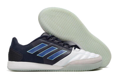 Adidas Top Sala Competition IC Indoor & Futsal Soccer Shoes - White/Black/Blue