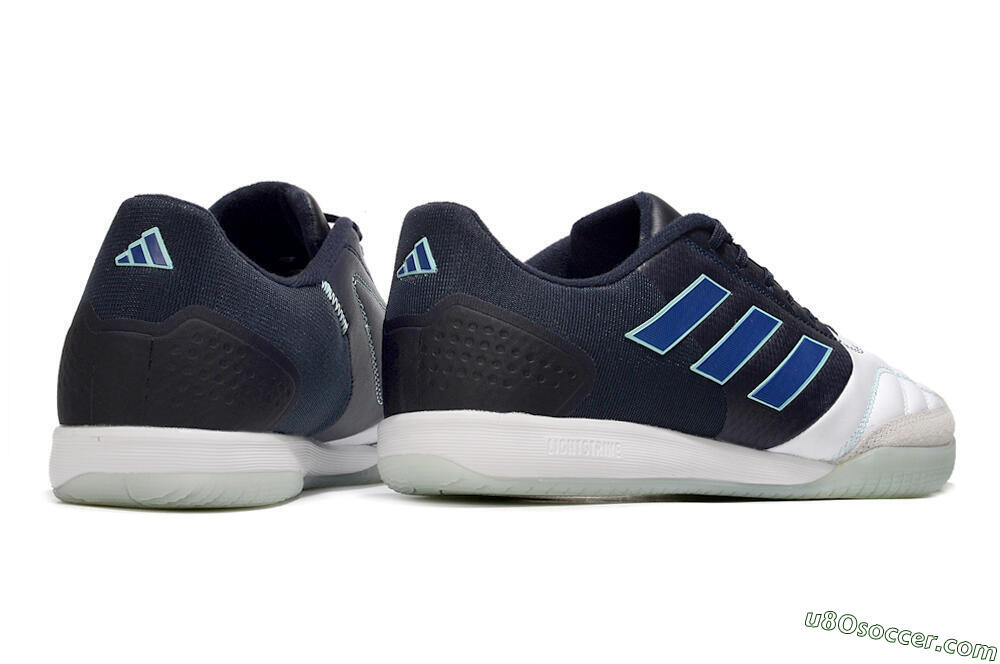 Adidas Top Sala Competition IC Indoor & Futsal Soccer Shoes - White/Black/Blue 6