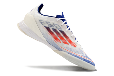 Adidas F50 Pro IC Indoor & Futsal Soccer Shoes - Blue/Red/Beige