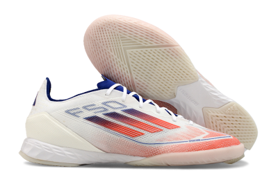 Adidas F50 Pro IC Indoor & Futsal Soccer Shoes - Blue/Red/Beige