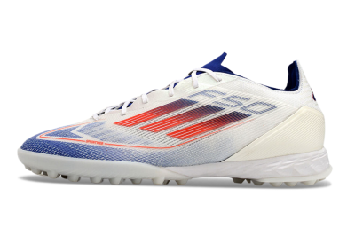 Adidas F50 Pro TF Artificial Turf Soccer Shoes - Blue/Red/Beige
