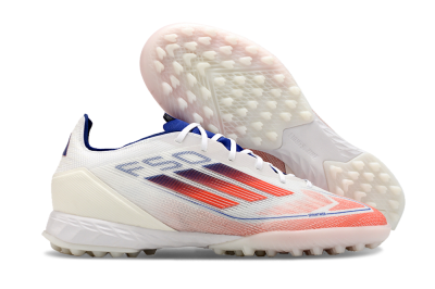 Adidas F50 Pro TF Artificial Turf Soccer Shoes - Blue/Red/Beige