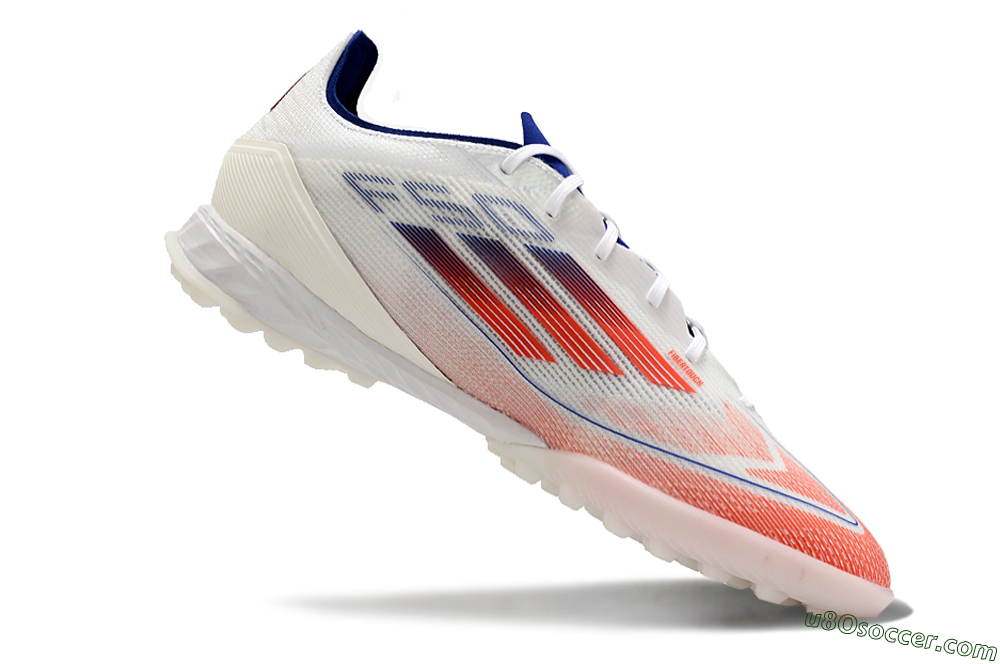 Adidas F50 Pro TF Artificial Turf Soccer Shoes - Blue/Red/Beige 4