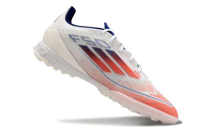 Adidas F50 Pro TF Artificial Turf Soccer Shoes - Blue/Red/Beige