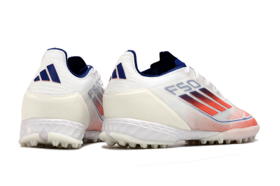 Adidas F50 Pro TF Artificial Turf Soccer Shoes - Blue/Red/Beige