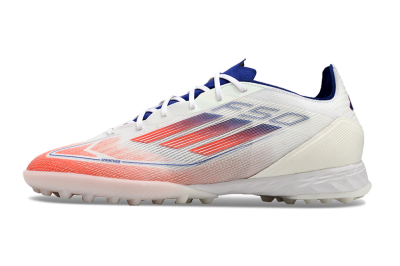 Adidas F50 Pro TF Artificial Turf Soccer Shoes - Blue/Red/Beige