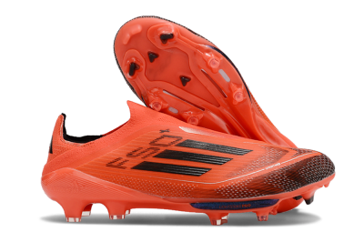Adidas F50 Lightstrike Pro Laceless FG Firm Ground Soccer Cleats - Red/Black/White