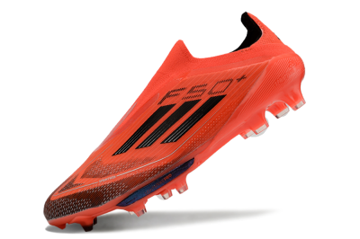 Adidas F50 Lightstrike Pro Laceless FG Firm Ground Soccer Cleats - Red/Black/White