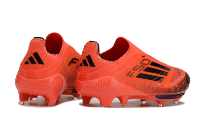 Adidas F50 Lightstrike Pro Laceless FG Firm Ground Soccer Cleats - Red/Black/White
