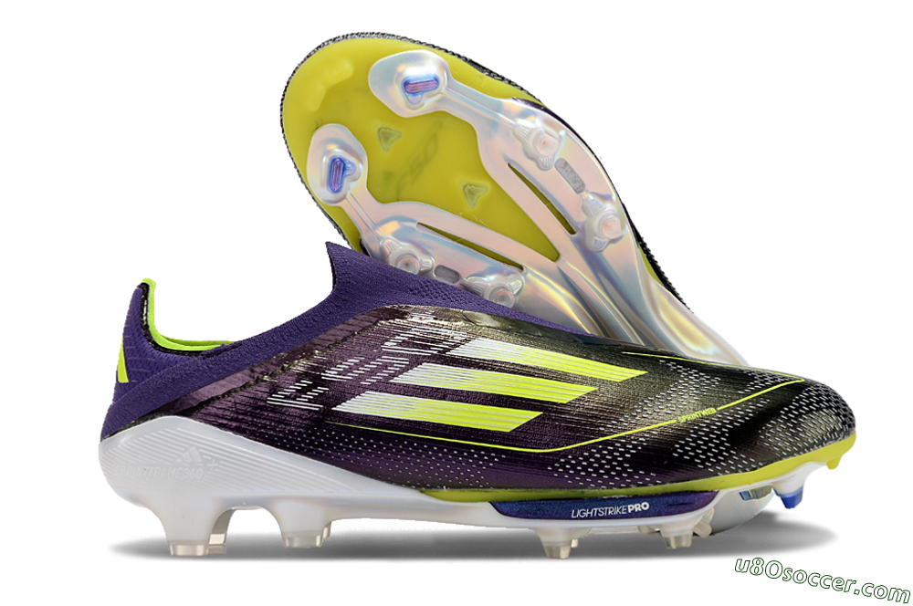 Adidas F50+ Lightstrike Pro FG Firm Ground Soccer Cleats - Purple/Yellow/Blue 1