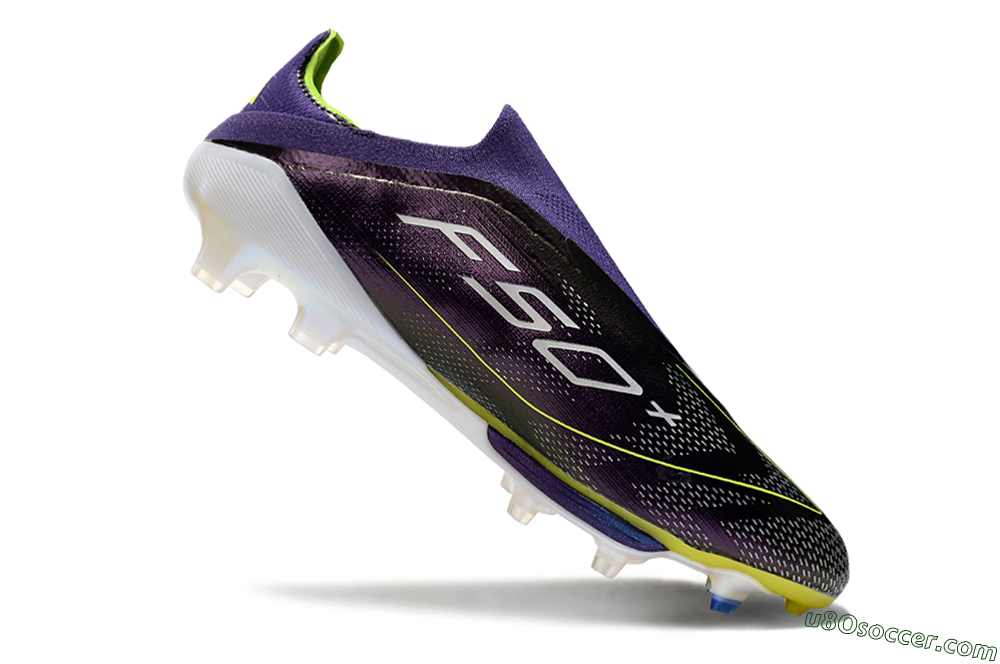 Adidas F50+ Lightstrike Pro FG Firm Ground Soccer Cleats - Purple/Yellow/Blue 4
