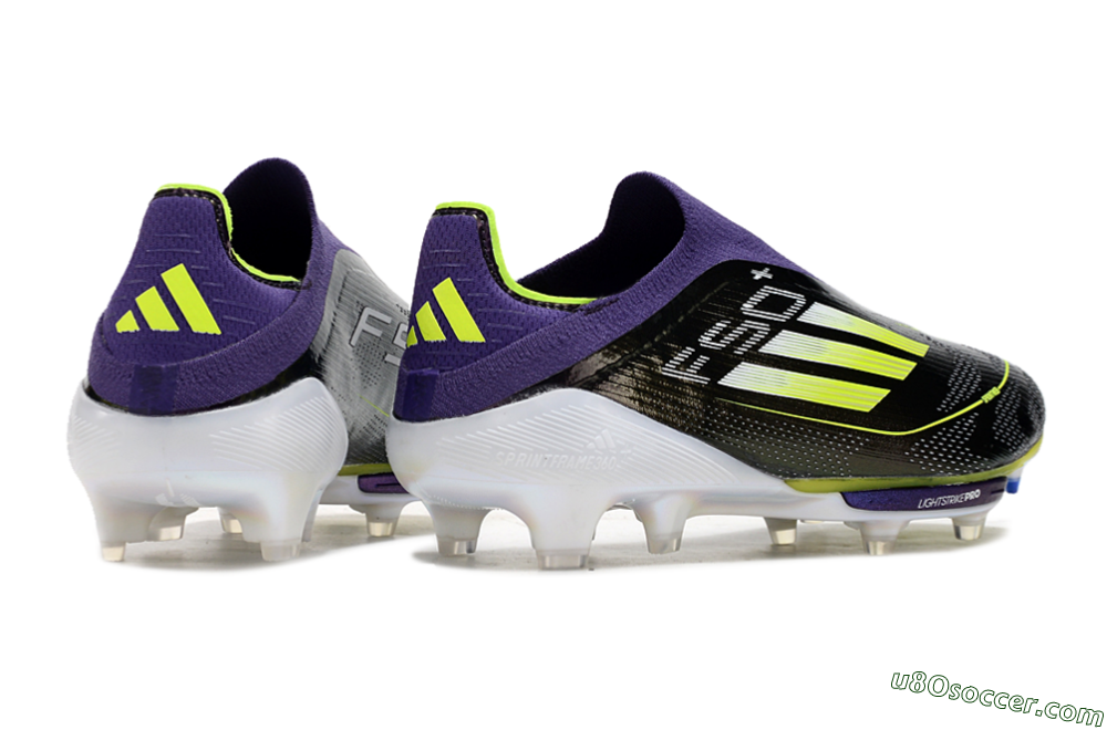 Adidas F50+ Lightstrike Pro FG Firm Ground Soccer Cleats - Purple/Yellow/Blue 6