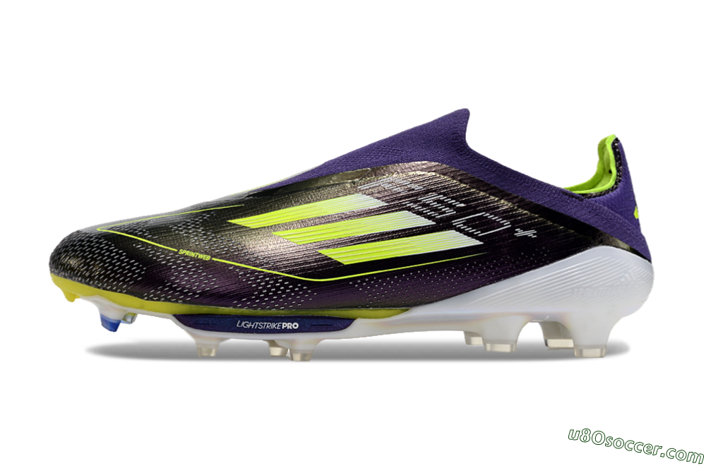Adidas F50+ Lightstrike Pro FG Firm Ground Soccer Cleats - Purple/Yellow/Blue 2