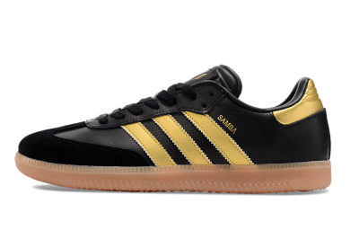 Adidas Samba Messi Indoor IC Indoor & Futsal Soccer Shoes - Black/Gold/Brown