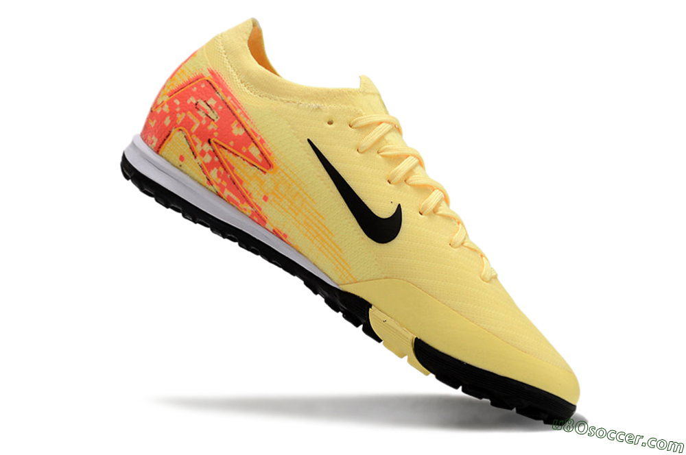 Nike Air Zoom Mercurial Vapor 16 Elit TF Artificial Turf Soccer Shoes - Yellow/Black/Red 4