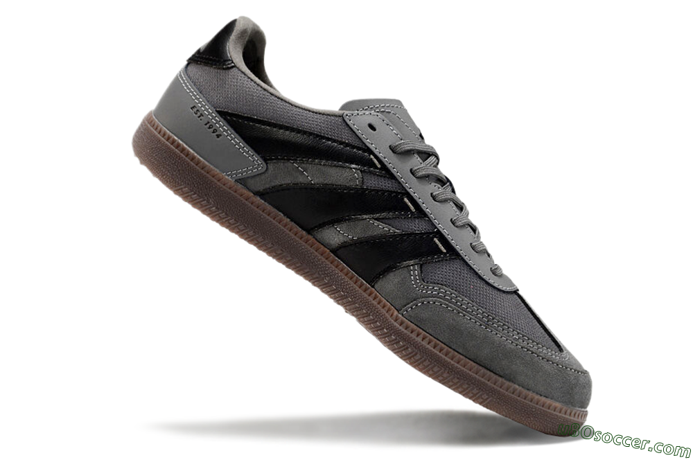 Adidas Predator 24 League Low IC Indoor & Futsal Soccer Shoes - Grey/Black/Brown 4