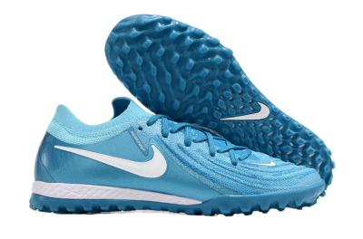 Nike Phantom GX 2 Elite TF Artificial Turf Soccer Shoes - Blue Fury/White