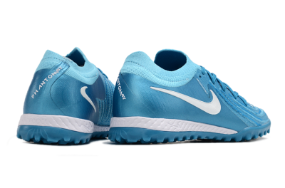 Nike Phantom GX 2 Elite TF Artificial Turf Soccer Shoes - Blue Fury/White
