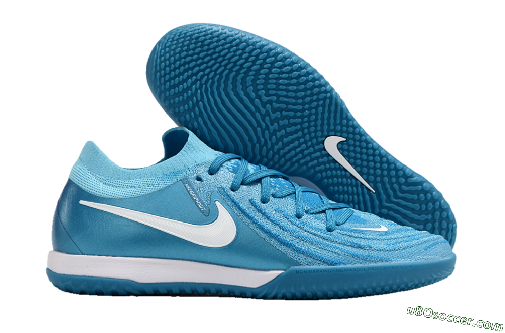 Nike Phantom GX 2 Elite IC Indoor & Futsal Soccer Shoes - Blue Fury/White 1