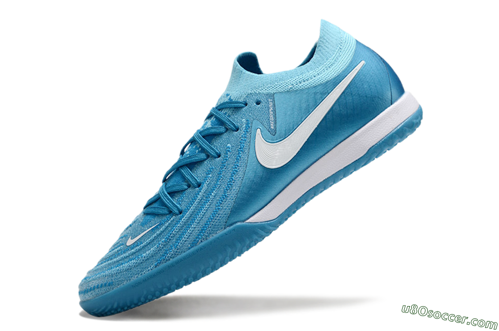 Nike Phantom GX 2 Elite IC Indoor & Futsal Soccer Shoes - Blue Fury/White 5