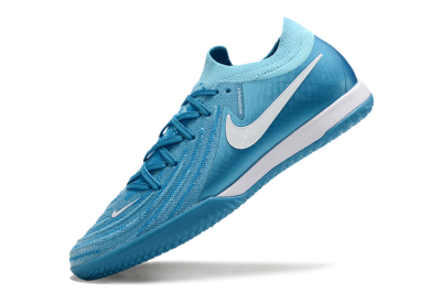 Nike Phantom GX 2 Elite IC Indoor & Futsal Soccer Shoes - Blue Fury/White