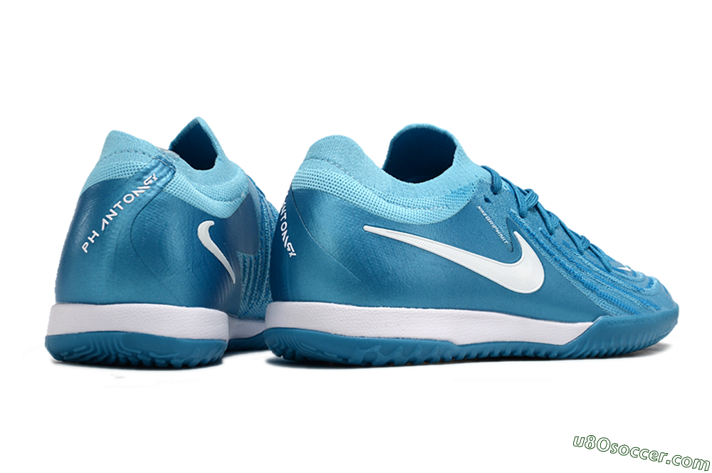 Nike Phantom GX 2 Elite IC Indoor & Futsal Soccer Shoes - Blue Fury/White 6