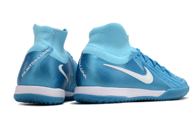 Nike Phantom Luna Elite NU IC Indoor & Futsal Soccer Shoes - Blue Fury/White