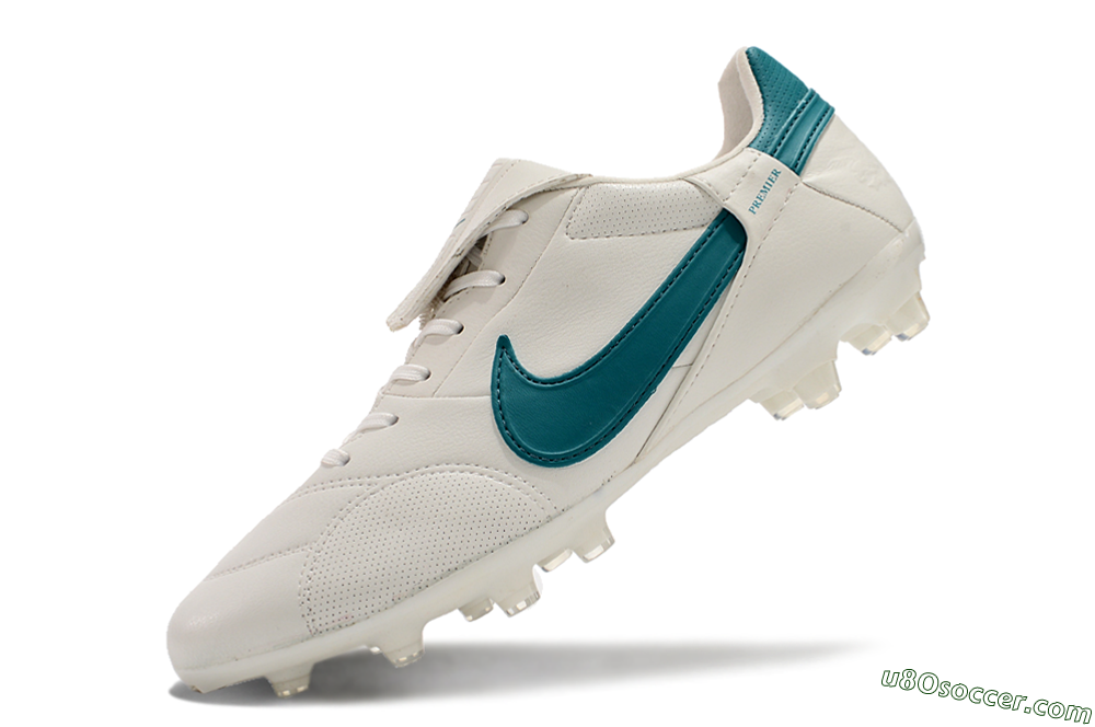 Nike The Premier 3 FG Firm Ground Soccer Cleats - White/Blue 5