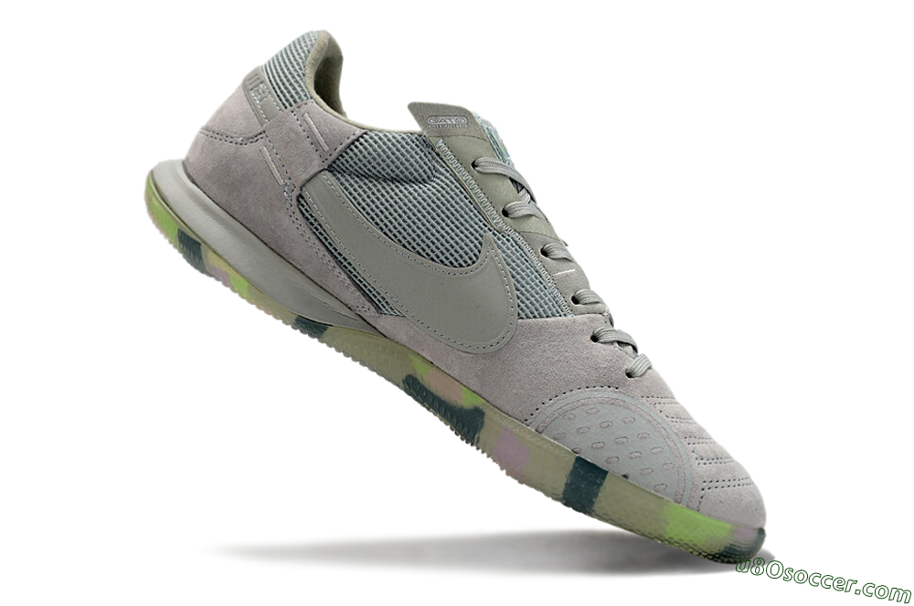 Nike Street Gato IC Indoor & Futsal Soccer Cleats - Grey/Green/Mint 4