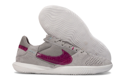 Nike Street Gato IC Indoor & Futsal Soccer Cleats - Grey/Purple/White