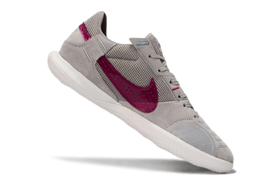 Nike Street Gato IC Indoor & Futsal Soccer Cleats - Grey/Purple/White