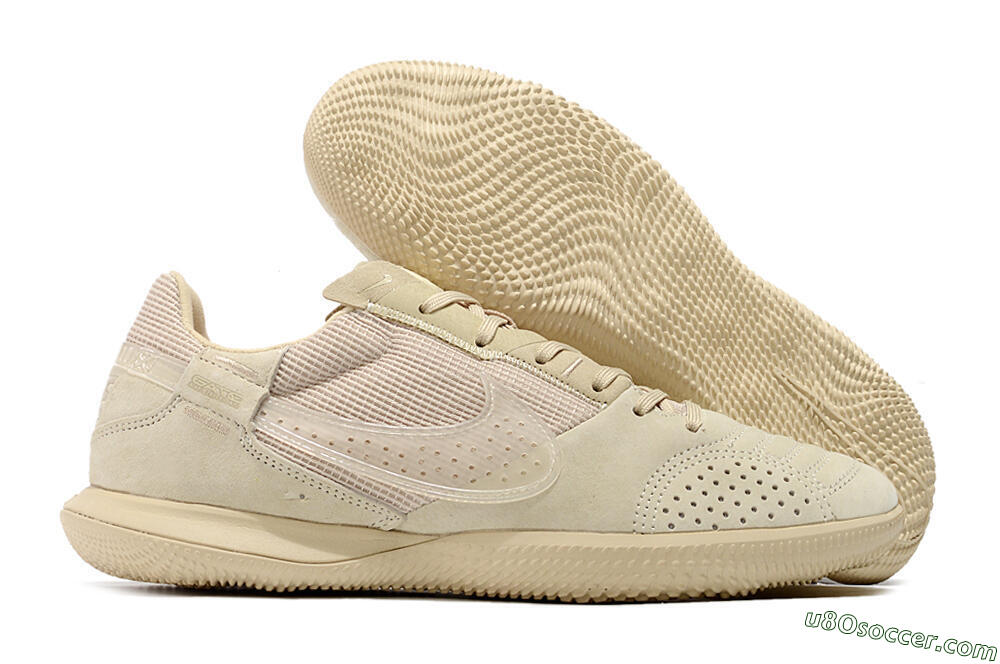 Nike Street Gato IC Indoor & Futsal Soccer Cleats - Beige/Beige 1