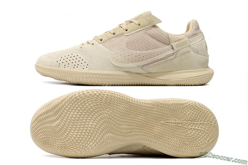 Nike Street Gato IC Indoor & Futsal Soccer Cleats - Beige/Beige 0