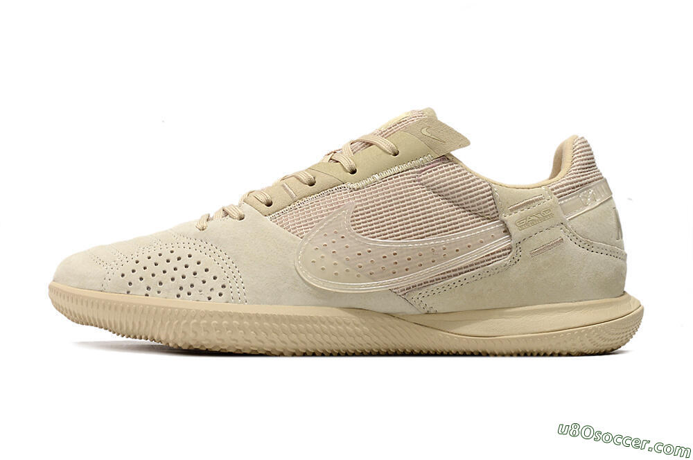 Nike Street Gato IC Indoor & Futsal Soccer Cleats - Beige/Beige 2