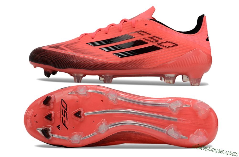 Adidas F50 Adizero FG Firm Ground Soccer Cleats - Red/Black 0