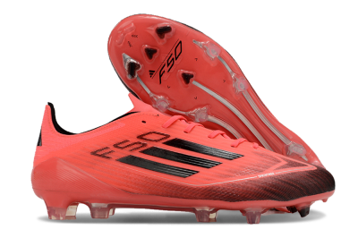 Adidas F50 Adizero FG Firm Ground Soccer Cleats - Red/Black