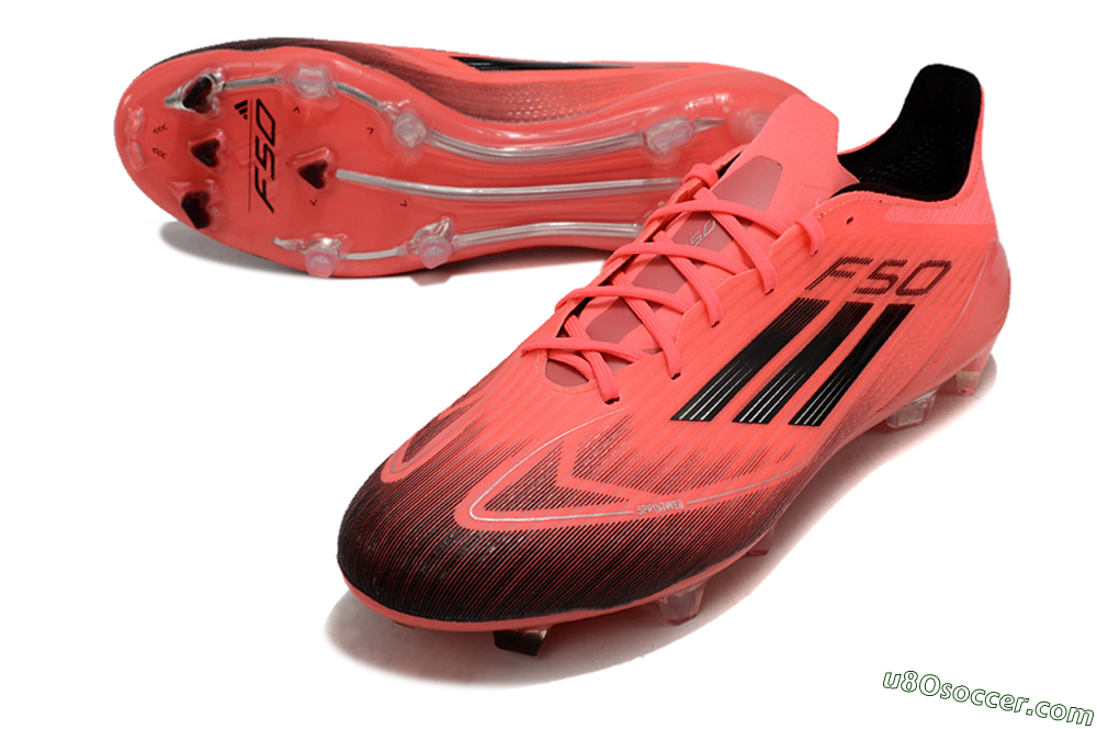 Adidas F50 Adizero FG Firm Ground Soccer Cleats - Red/Black 3