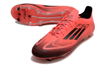 Adidas F50 Adizero FG Firm Ground Soccer Cleats - Red/Black