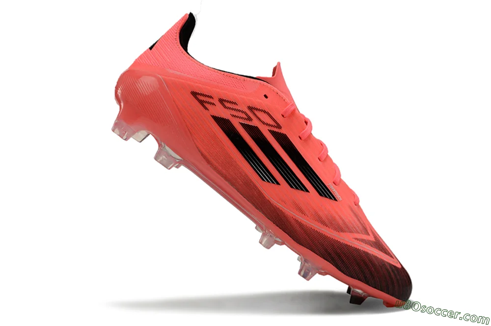Red and Black FG Firm Ground Soccer Cleats | Lightweight