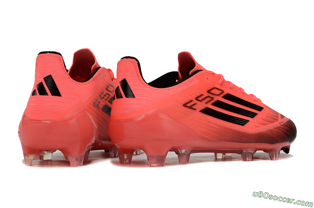 Adidas F50 Adizero FG Firm Ground Soccer Cleats - Red/Black 6