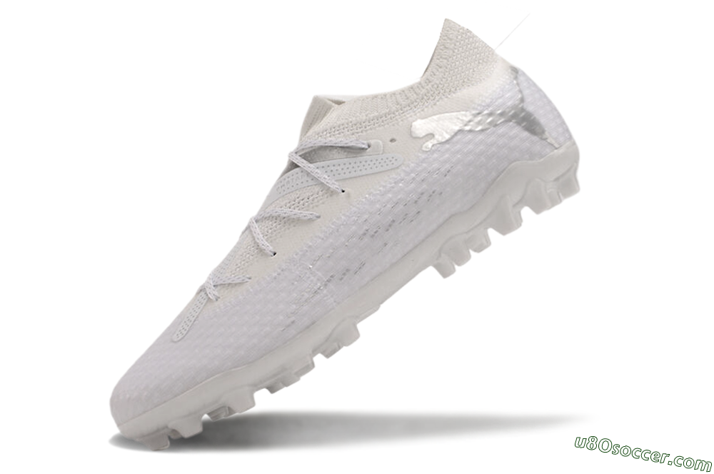 Puma Future Ultimate MG Multi Ground Soccer Cleats - White/Silver 5