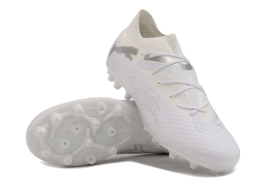 Puma Future Ultimate MG Multi Ground Soccer Cleats - White/Silver