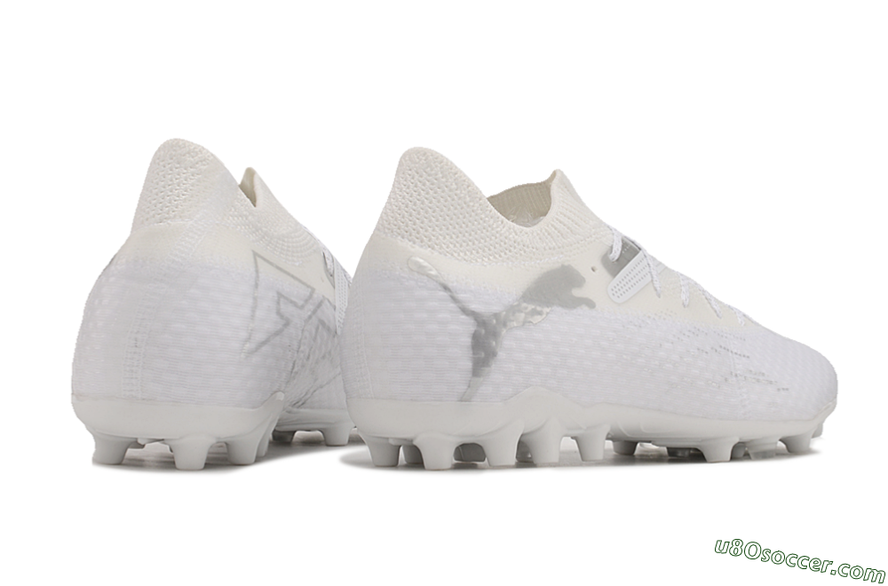 Puma Future Ultimate MG Multi Ground Soccer Cleats - White/Silver 6