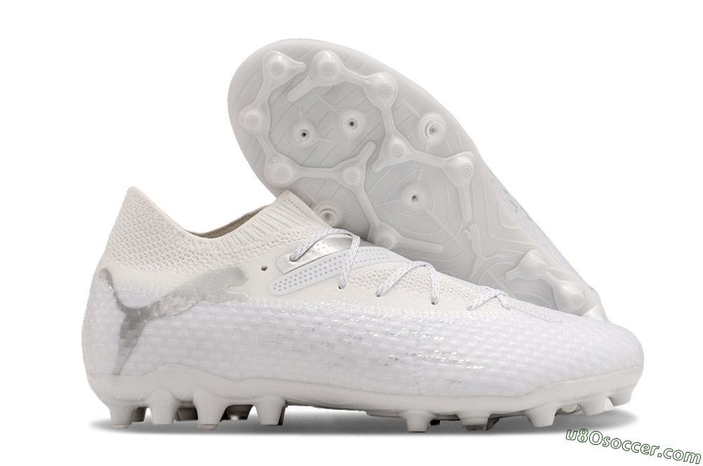 Puma Future Ultimate MG Multi Ground Soccer Cleats - White/Silver 1