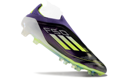 Adidas F50+ Adizero FG Firm Ground Soccer Cleats - Purple/Yellow/Blue