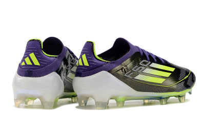 Adidas F50 Adizero FG Firm Ground Soccer Cleats - Purple/Yellow/White