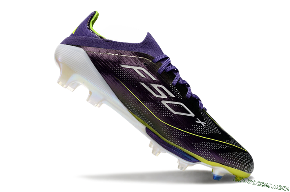 Adidas F50 Lightstrike Pro FG Firm Ground Soccer Cleats - Purple/Yellow/Blue 4