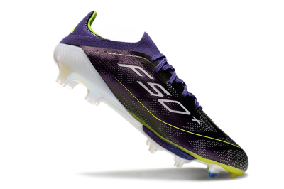 Adidas F50 Lightstrike Pro FG Firm Ground Soccer Cleats - Purple/Yellow/Blue