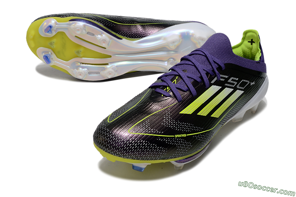Adidas F50 Lightstrike Pro FG Firm Ground Soccer Cleats - Purple/Yellow/Blue 3